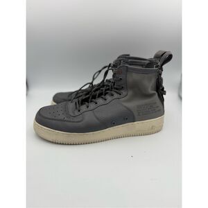 Nike Mens Gray SF Air Force 1 Mid Urban Utility Sneakers Shoes Size 11.5